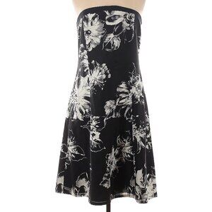 Ann Taylor Strapless, A-Line Midi Cocktail Dress